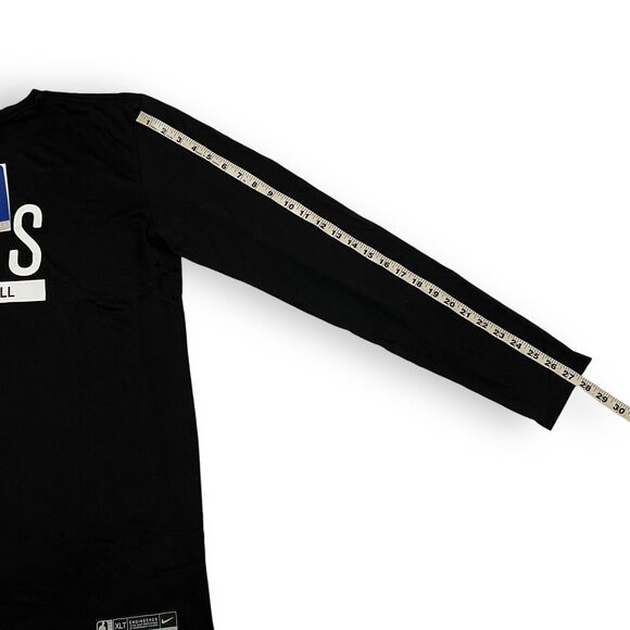 Nike Nets DriFit Team Issue Long Sleeve Pregame Shirt NBA Men's Size XL-TALL - Picture 6 of 7